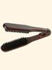 Professional V Type Hair Straighten Comb Double Brushes Hairdressing Comb Hair Brush Wooden Handle Anti-static Styling Tools