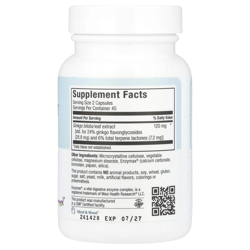 Maxi Health Maxi Ginkgo Biloba™, 90 Maxi-Kapseln