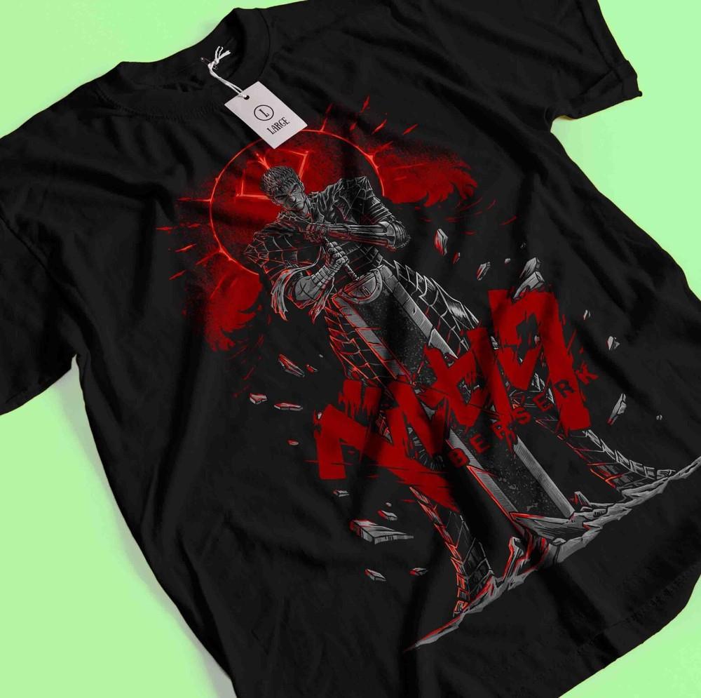 

Berserk T-Shirt, Japanese Anime Tshirt Guts Manga Shirt, Trendy Shirt Anime Tee 4XL