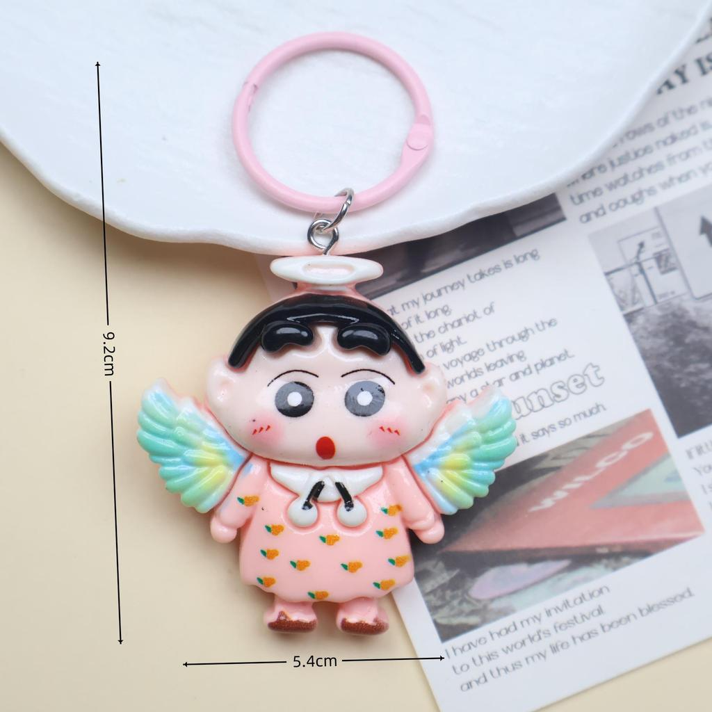 Crayon Shin-chan Cute Cartoon Keychain Pendant for Bags & Backpacks - Perfect Couple Gift