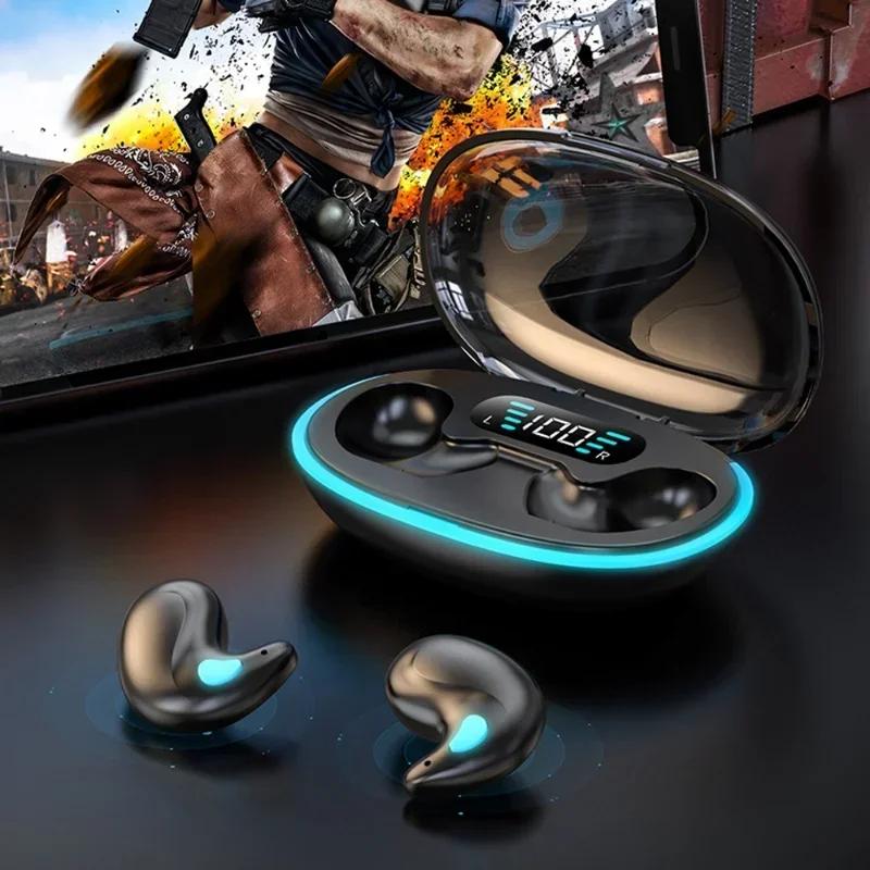 Sleeping Earbuds Wireless Mini Headphones For Work TWS Bluetooth Earphones Stereo Hidden Headset with Mic HD Call Waterproof X55