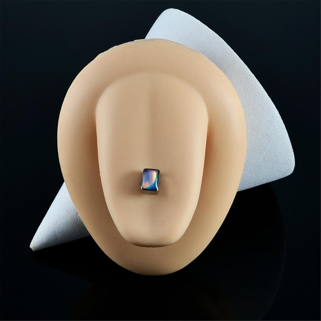 Rectangular Tongue Barbell Ornament for Fashionable Individuals Seek Unique Styles In Sturdy Stainless Steel Materials