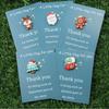 10/40pcs Christmas Mini Hug Cards Resin Santa Snowman Reindeer Stocking Gingerbread | Holiday Greeting Thank You Gift Cards Bulk