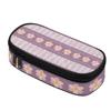 Pencil Case Compact Shape 300D Polyester Smooth Zipper with Main Pocket Mesh Layer and Removable Pen Divider for Boys Girls