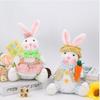 Cute Doll Easter Plush Bunny Ornament Cartoon Easter Rabbit Doll  Home Decor