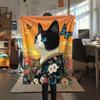 Cats  Print Flannel Blanket, High Quality Comfortable for All Seasons, Home Decor, Warmth and Comfort