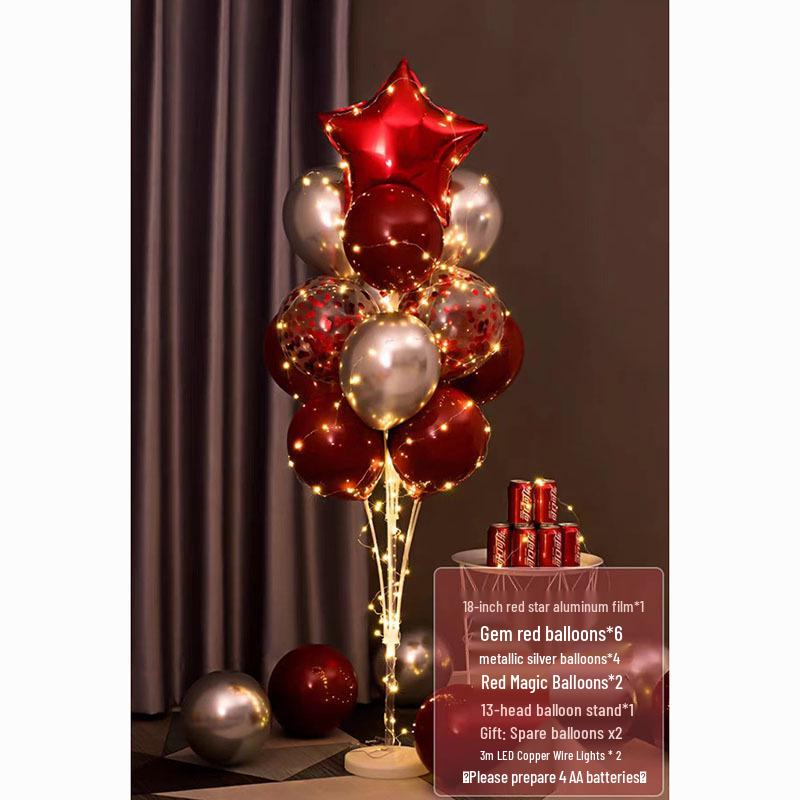 Luminous Balloon Floor Stand for Events: Birthday, Wedding, Anniversary, Party, and More.