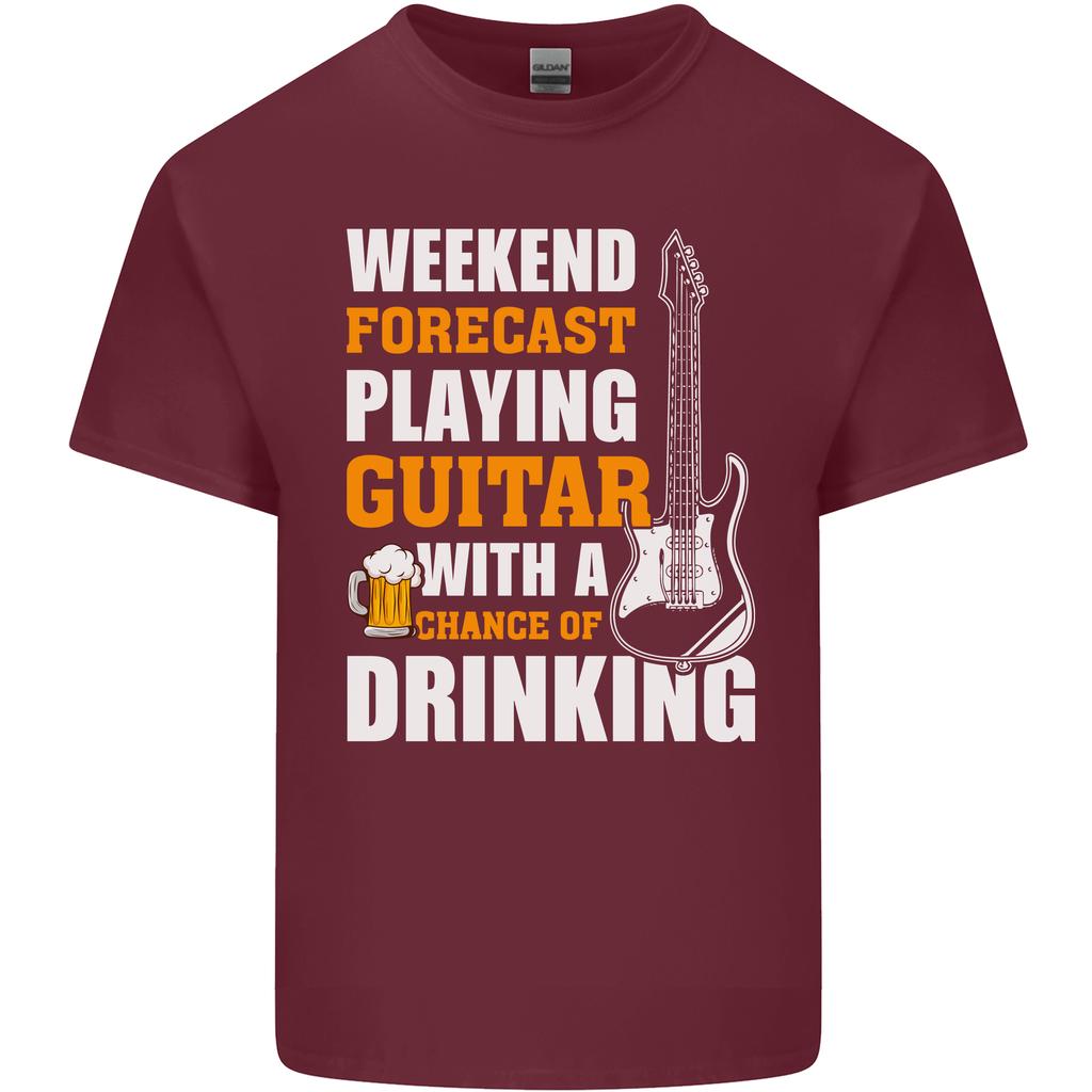 Guitar Forecast Funny Beer Alcohol Unisexs Light Cotton TShirt