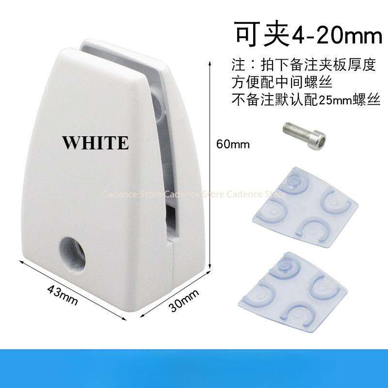 4pcs Aluminium Alloy Screen Clip Holder Office Desk Divider Clamp Table Partition Bracket Bezel Clips чёрный