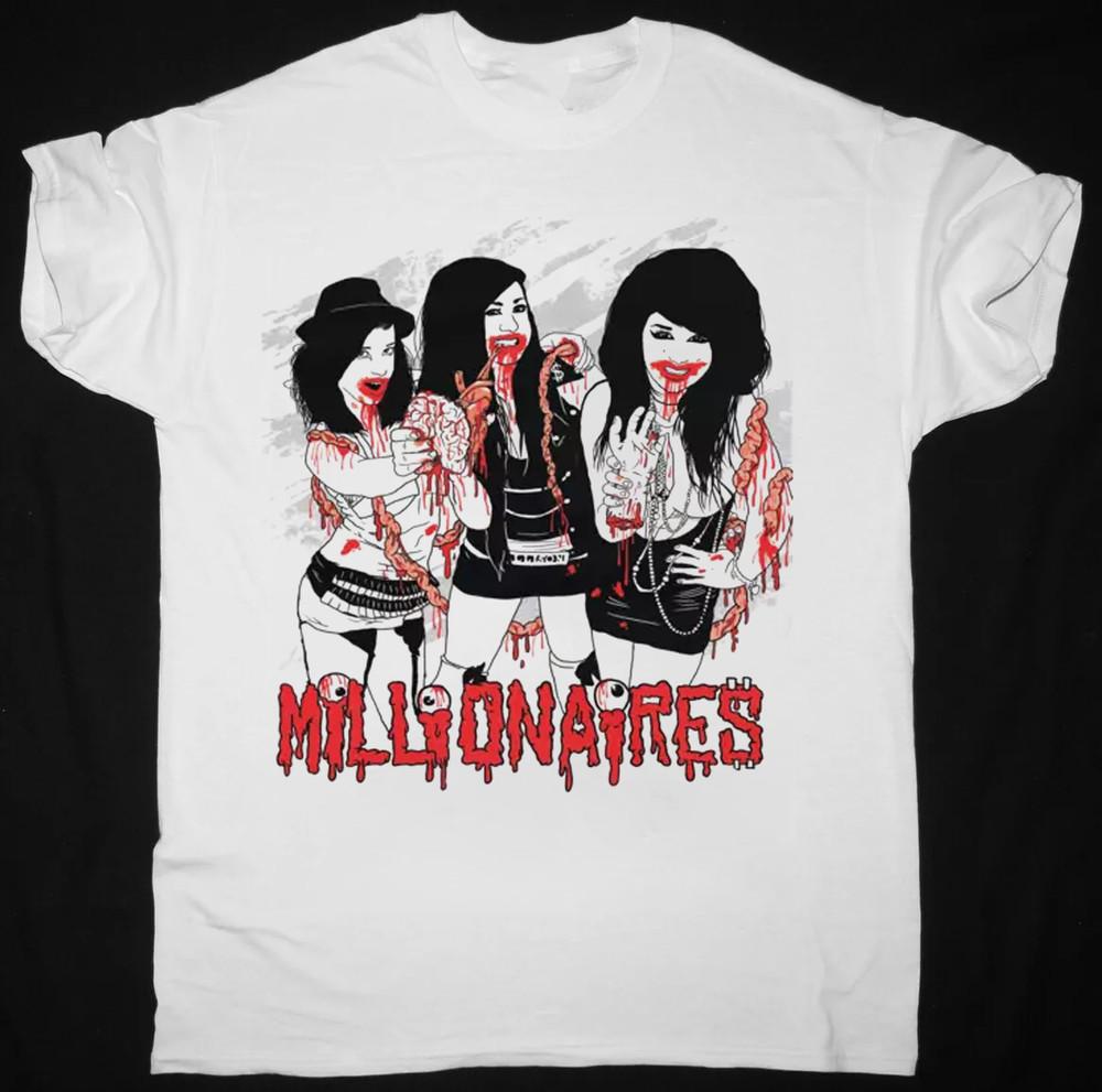 MILLIONAIRES Scene Queens Guts & Gore Scene White All Size Shirt  AR176 Unisex T-Shirt S