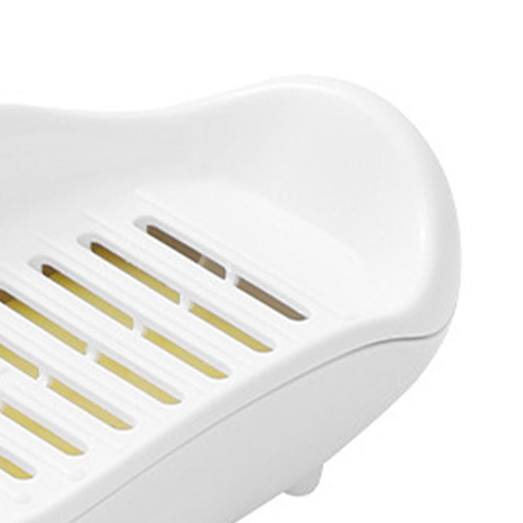 Duck Soap Dish Household Cartoon Double Drain Yellow Duck Shape Soap Rack for Bathroom