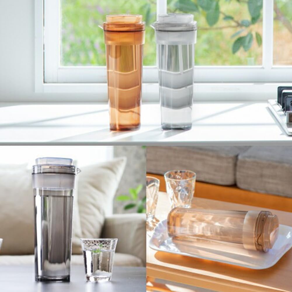 Official Takeya FreshLok Coconut White Slim Set of This Horizontally Placed Water Is and Holds 1100ml of Hot Perfect for Cold Barley and Other Easy To