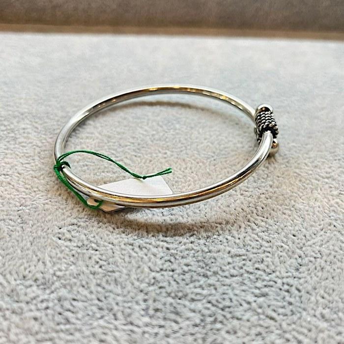 [Arif] Silver Bangle Tribal Silver925 Indian Jewelry Wrap Bracelet Unisex Women Men Handmade One-of-a-Kind 925 Sterling Silver Emerald
