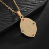 Stainless Steel Colored Zircon Catholic Virgin Mary Pendant Guadalupe Amulet Necklace Women Fashion Lucky Jewelry Gift