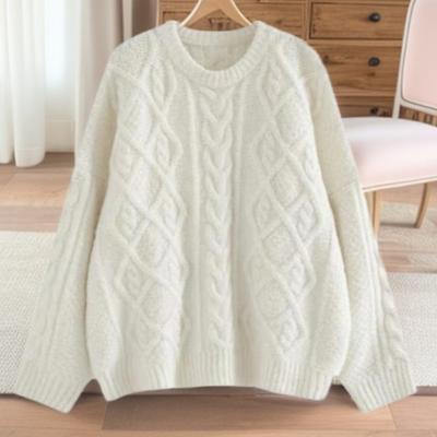 Women's Autumn and Winter New Twist Loose All-match Casual Pullover Knitted Sweater