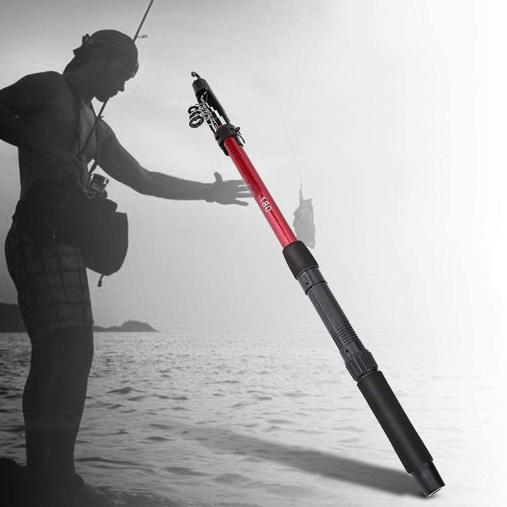 Outdoor Portable Lightweight Casting Telescopic Fishing Rod Reel Tackle Accessory (1.8m)