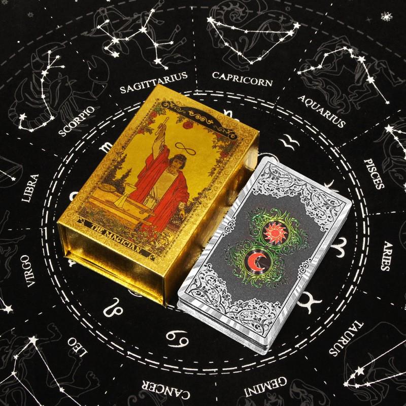Witekin Gold Foil Tarot Cards: Complete Set for Beginners with Analysis