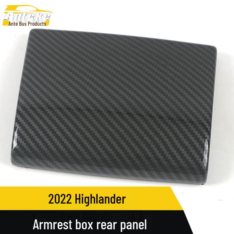 Highlander Armrest Rear Panel & Storage Box Decor for 22 Models - Car Accessories