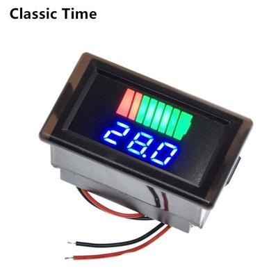 Car Battery Charge Level Indicator DC 12V 24V 36V 48V 60V 72V Lithium Battery Capacity Meter Tester Display LED Tester Voltmeter