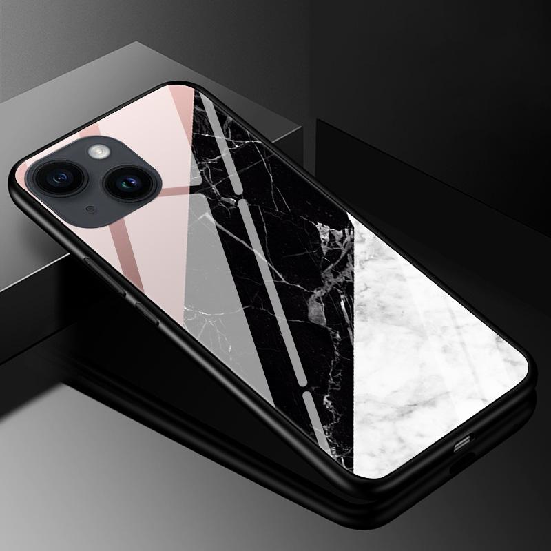 Tempered Glass Case for iPhone 13 14 Pro Max Cover Hard Case for iphone 14pro 11 13 12 11 Pro Max 14 Plus Phone Case TPU Bumper