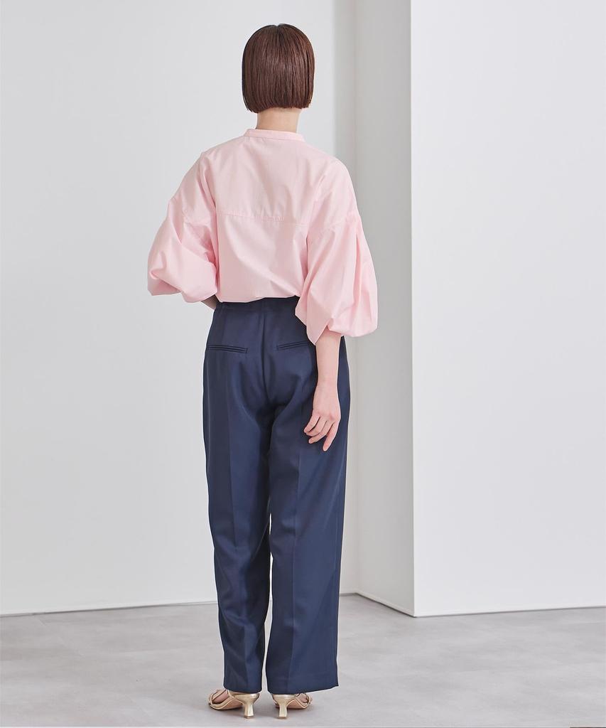 Din BYXU0948 Puffärm Storlek Liten Damblus, Rosa,