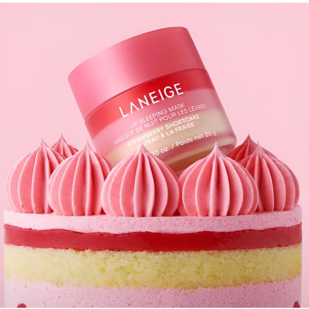 LANEIGE Lip Sleeping Mask EX Strawberry Shortcake 20g Overnight Lip Care Moisturizing Lip Mask