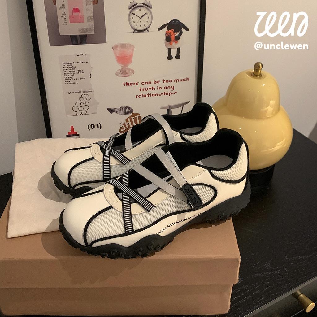 Miyou Mint Summer Ballet Sandals Women's 2025 Summer New Mary Jane Platform Training Casual Sports Shoes