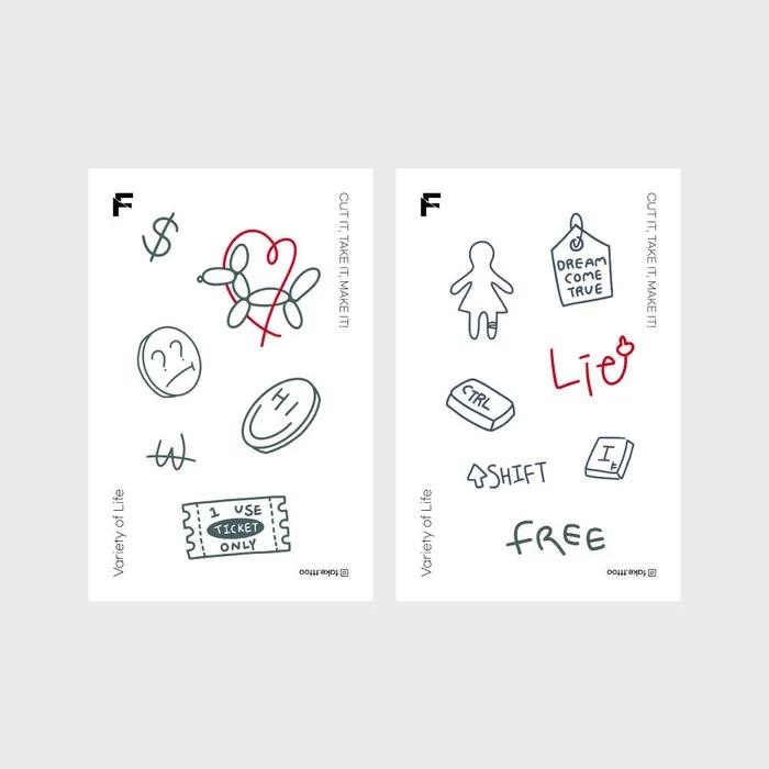 

Набор тату-стикеров Red Life