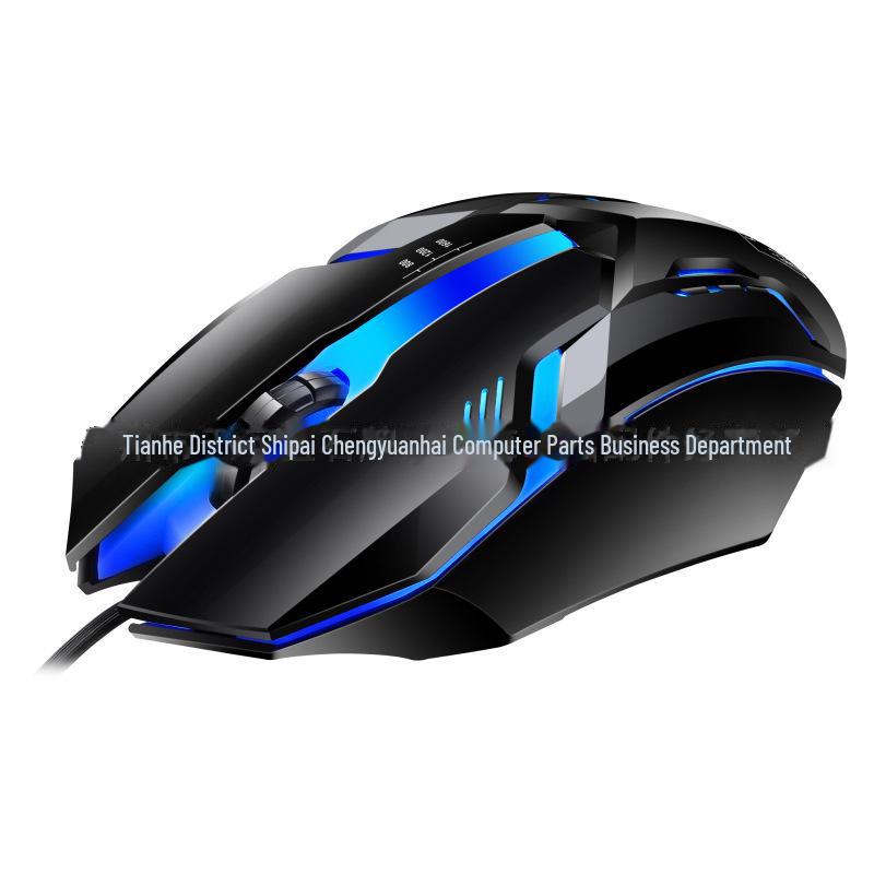 Chasing Light Leopard G21B USB Wired RGB Keyboard & Mouse Set for Office, Business & Gaming