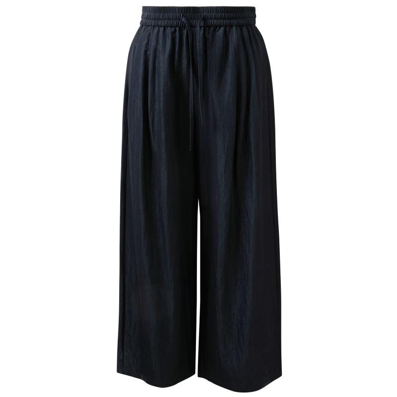 

Sancai 2026 Spring High-Waist Air-Feel Wide-Leg Casual Pants S