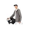 Li Ning Solid Color Fleece Lined Warm Hooded Jacket Sweatshirt Men Jacket Gray AWDRH23-2
