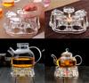 Glass Heart-Shaped Tea Warmer for Black Tea, Green Tea, and Coffee, Keeps Warm, Heats Up, Tabletop, Candle Warmer (Clear)