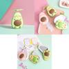 Cute Avocado Fruit Toy Handheld Fan Usb Rechargeable Lighted Makeup Mirror Mini Fan Customized