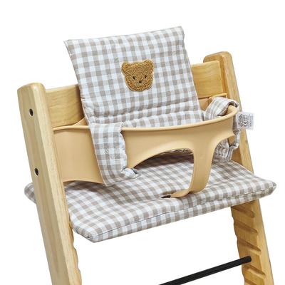 Soft Seat Cushion for Infants Baby High Chair Cushion Cartoon Bear Chair Back Cushion and Seat Cushion High Chair Accessories