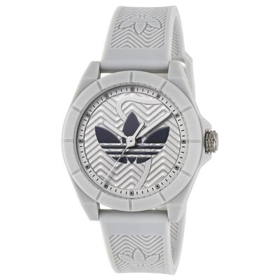 Adidas Originals Uhr Street Quarz 5 ATM Wasserdicht Grau Unisex Uhr, Uhrwerk, Widerstandsfähigkeit, Kunststoff, Zifferblatt, AOST25035, [Gebraucht]