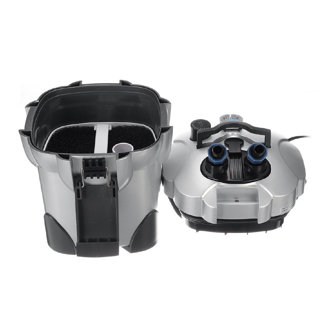 16W Aquariumfilter Reiniger Sterilisator Lampe Licht Fischbecken Wasserpumpe Biochemischer Schwamm Bio-Schwamm Externer Behälter