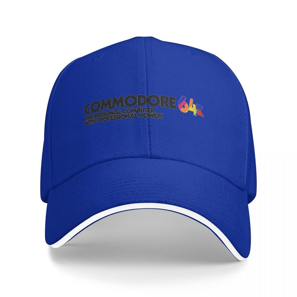 Commodore 64 Logo Baseballkappen Snapback Baseballmützen Atmungsaktiv Lässig Kappe Outdoor für Männer und Frauen