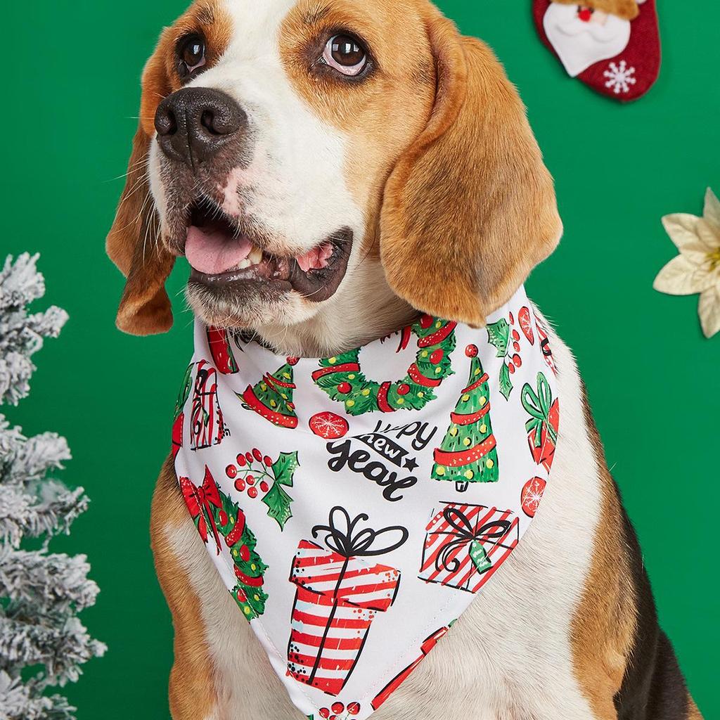 New Pet Christmas Triangular Bandana Neck Scarf for Dogs - Hot Selling