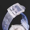 Sport Strap Ladies PVC Fashion New Round Analog Wrist Watch Watches Stainless Steel Quartz