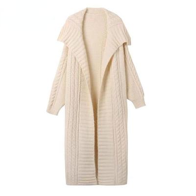 Γαλλικό Πουλόβερ με Πέτο Χαλαρά Πλεκτό Ανοιχτό Ζακέτα