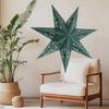 Decorative Paper Star Lanterns Light Cover Lampshade Easy Assembly Enhances Christmas Birthdays Celebration Atmospheres