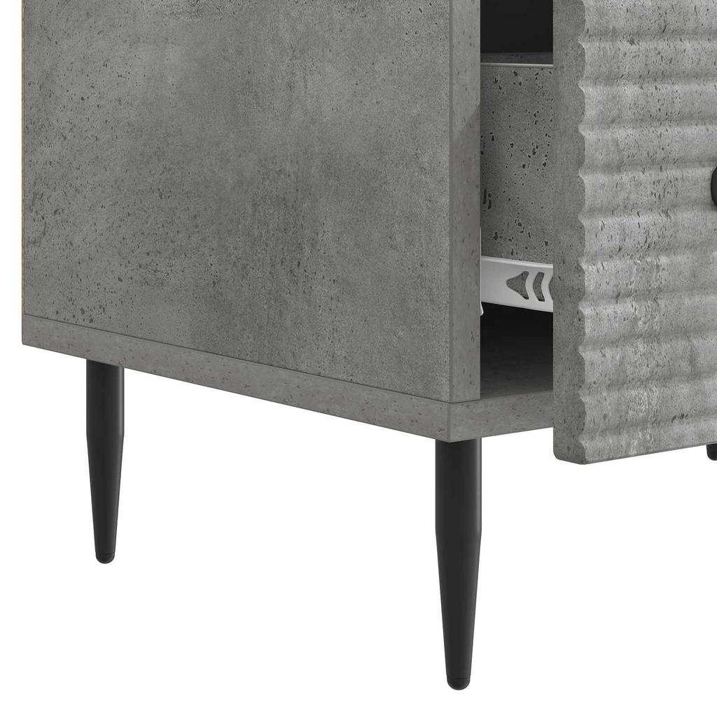 TV Stand Concrete Grey 147 X 34.5 X 30 Cm Particleboard
