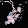 Beads Chinese Ancient Hairband Flower Swaying Fairy Headwear Hanfu Tassel Hair Hoop  Cheongsam