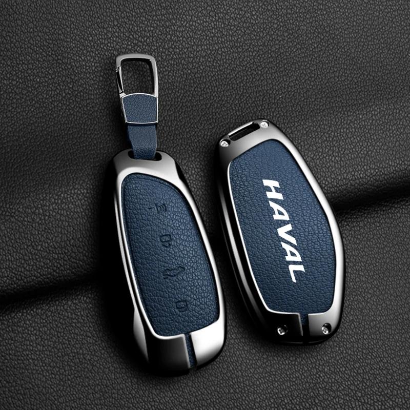 Interior Mouldings Zinc Alloy Car Key Case Cover for Great Wall Haval H3 H6 H9 2024 H-DOG Owl Dragon Max Protection Key Shell Ca