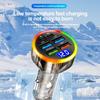 Car Charger 6 Ports Super Fast Charging PD QC3.0 USB Quick Charging Adapter for IPhone Samsung Xiaomi with Digital Display Amagi