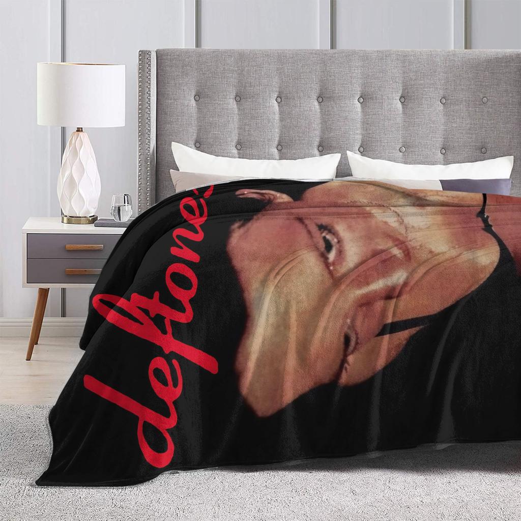 Deftones Alternative Metal Band Flanelldecke Junge Mädchen Super Weiche Überwurfdecke Winter Heimdekoration Tagesdecke Sofa Bettbezug