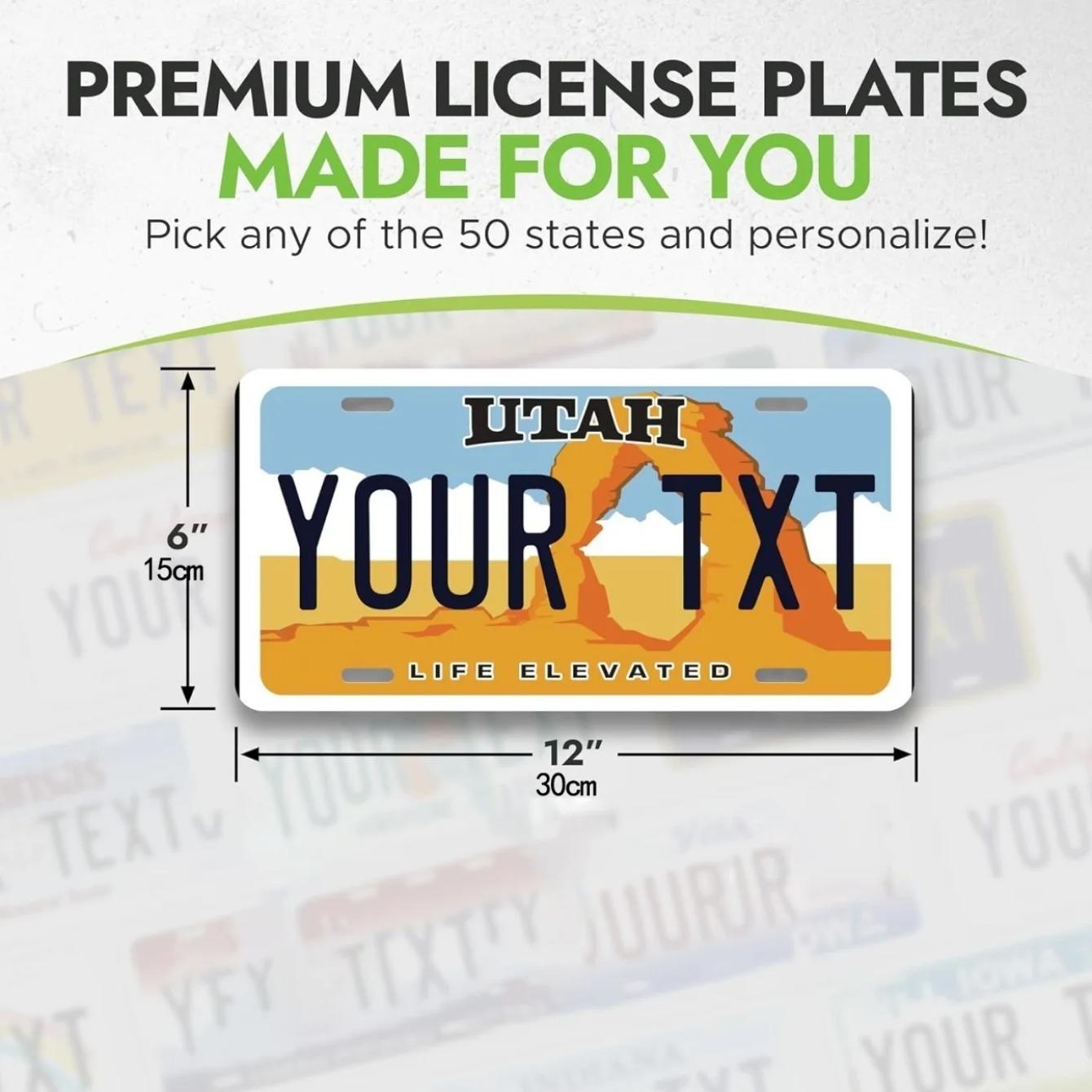 

Aluminum License Plate Sign Custom Name Poster Metal Tin Sign Retro Bar Cafe Man Cave Garage Home Wall Decor белый