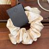 Korean Style Satin Large Intestine Ribbon Hairband Gentle Temperament Black Mourning Hair Accessories