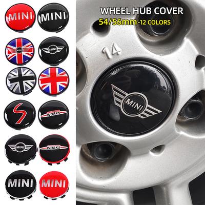4 Stück 54mm 56mm Auto Radnabenkappen Felgenabdeckung Abzeichen Emblem Für BMW Mini Cooper One JCW R56 R50 R53 R55 R57 R60 F54 F55