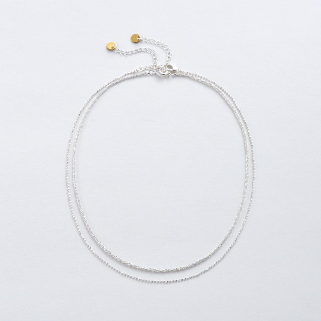 Niche Simple And Versatile Temperament Exquisite Feeling Sparkling Neck Chain Collarbone Chain French Retro Copper Plated Platinum Necklace